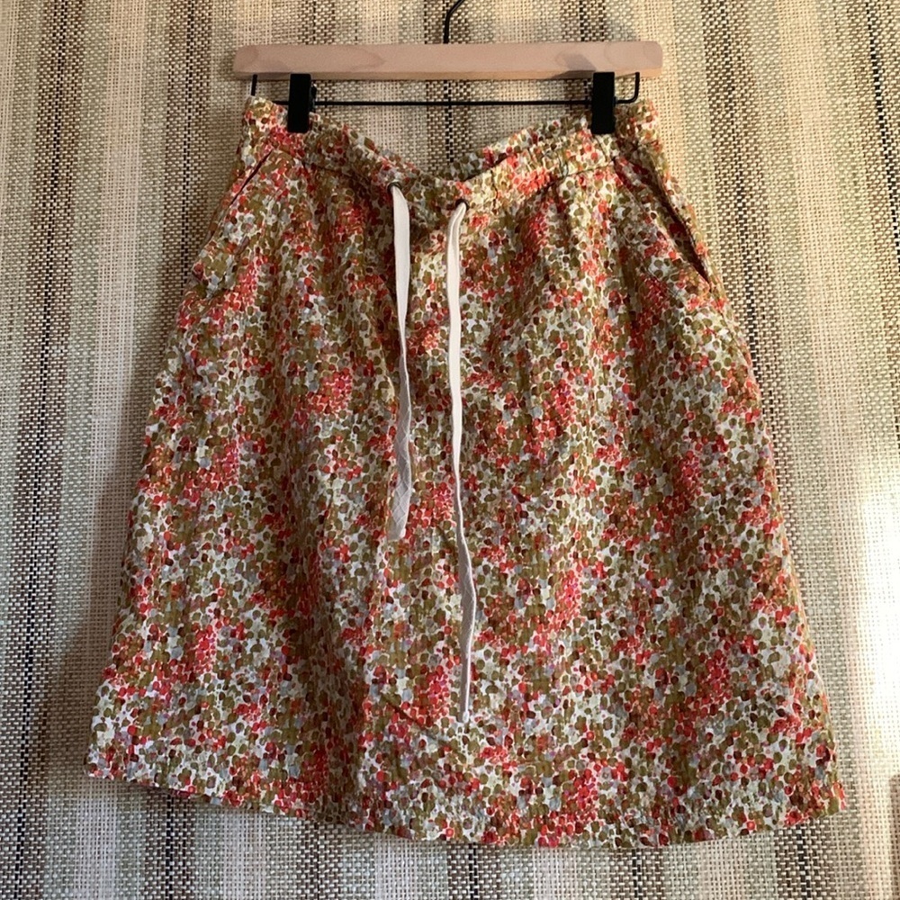 Eddie Bauer Women Skirt Size M Floral Design Mini Skirt Outdoor Indie